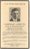Leopold Lirette funeral card