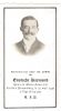 Eustache Raymond obituary card