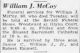 William McCoy obituary